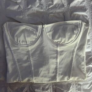 PacSun White Corset Top with Structured Design
